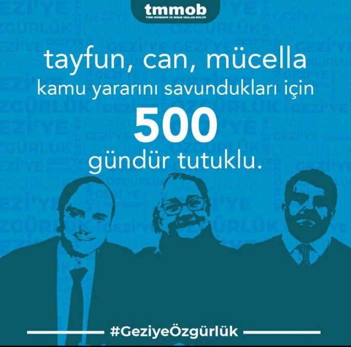 Gezi tutsaklarının 500. Günü.