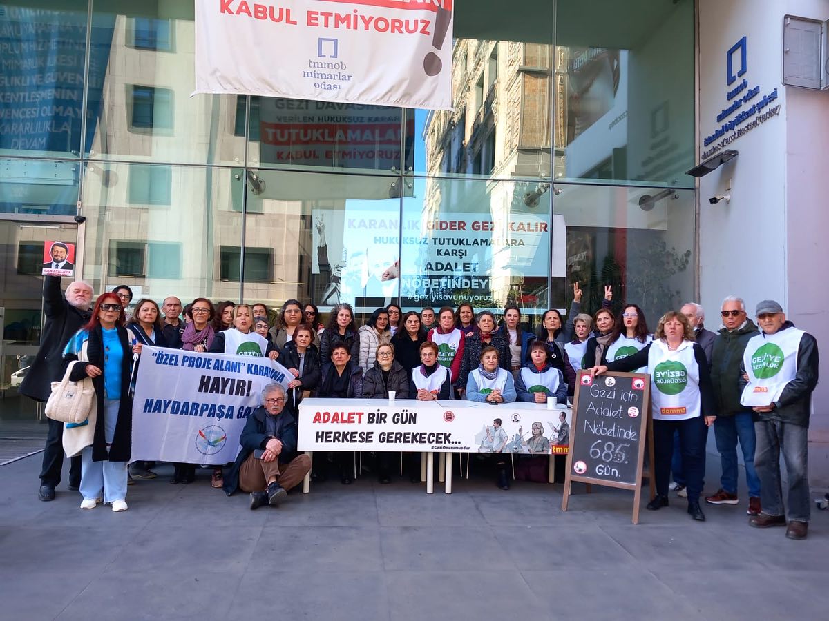 Gezi için Adalet Nöbeti’nin 685. günü