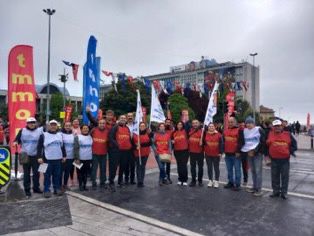 1 Mayıs'ta emeğimiz ve haklarımız için Saraçhane Meydanı'nda toplandık. 