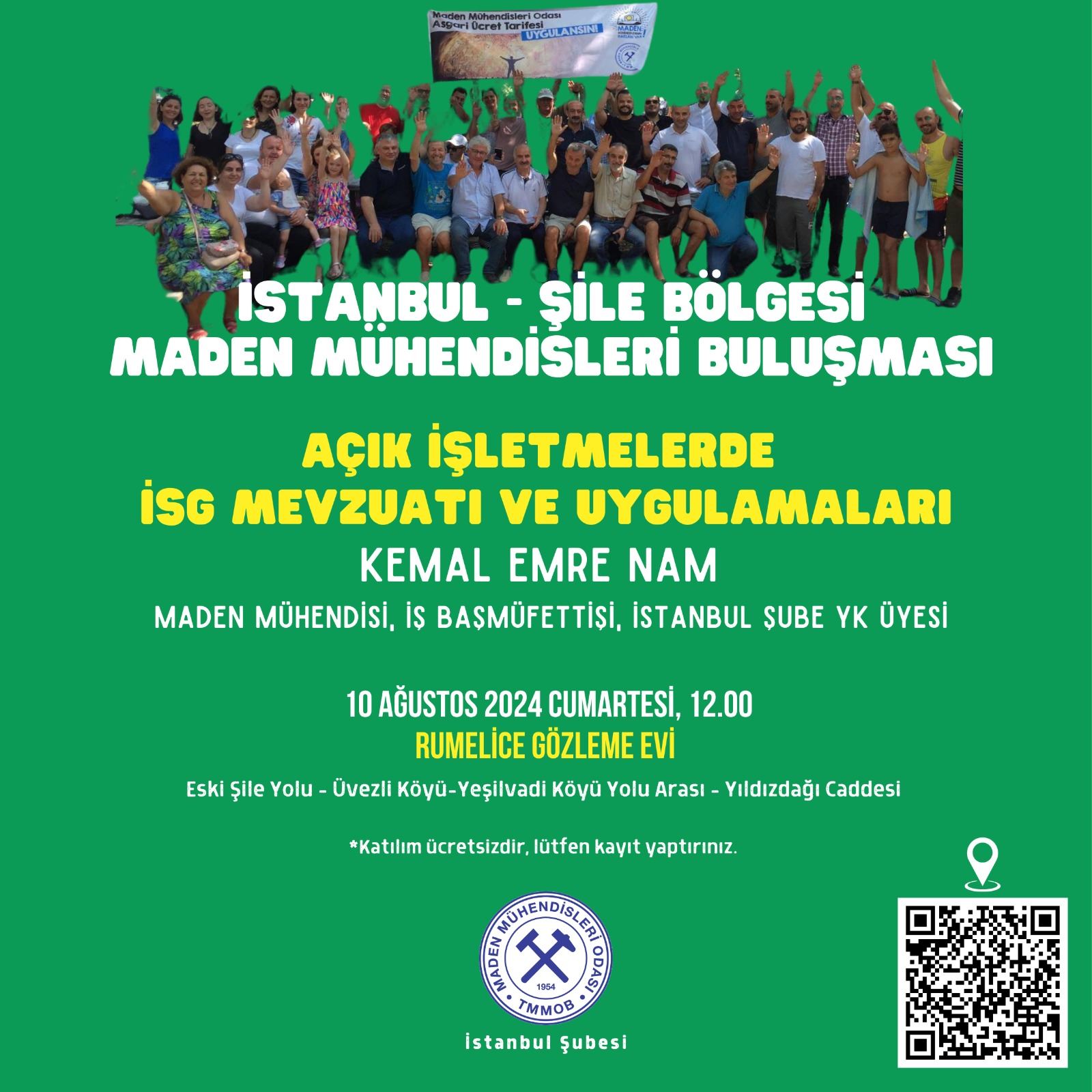 İstanbul-Şile Bölgesi Maden Mühendisleri Buluşması