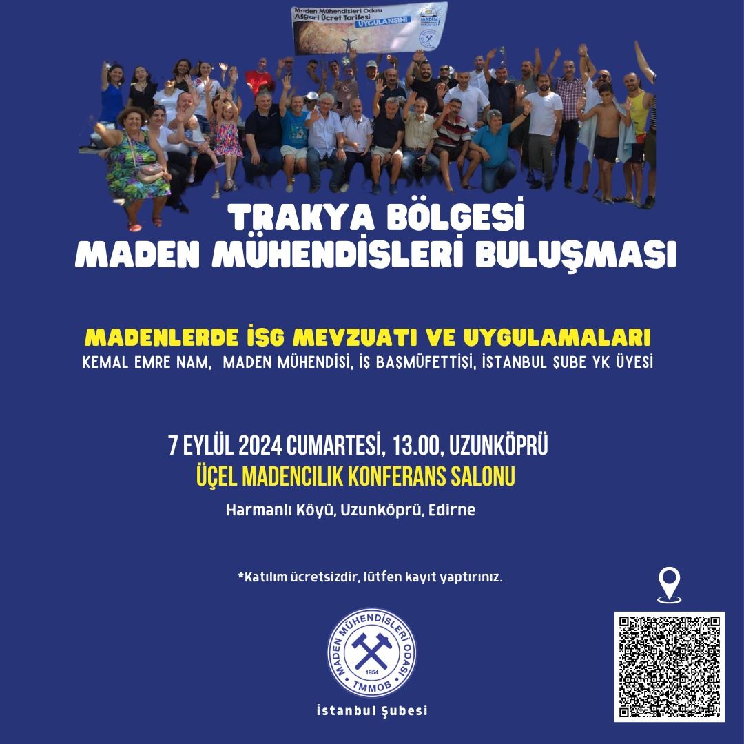 Trakya Bölgesi Maden Mühendisleri Buluşması