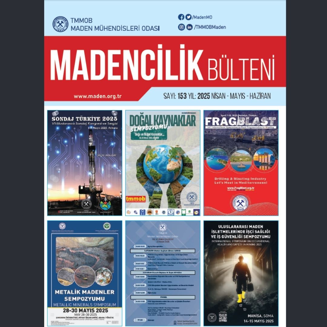 MADENCİLİK BÜLTENİ 153. SAYI YAYIMLANDI!