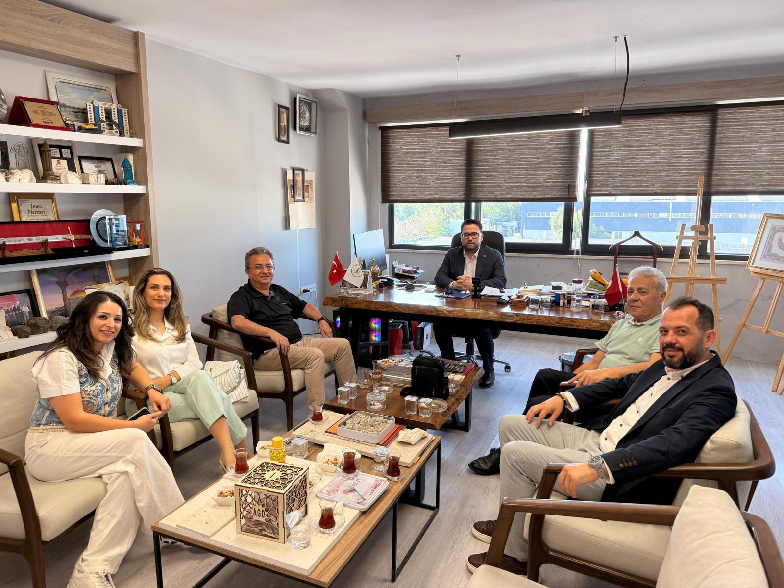 İMSA MERMER VE ANTALYA MERMER İŞ YERLERİNDEKİ ÜYELER İLE GÖRÜŞMELERDE BULUNDUK.