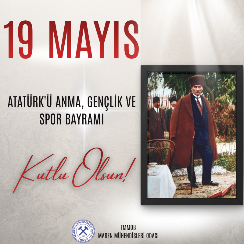 19 MAYIS ATATÜRK'Ü ANMA, GENÇLİK VE SPOR BAYRAMI KUTLU OLSUN!