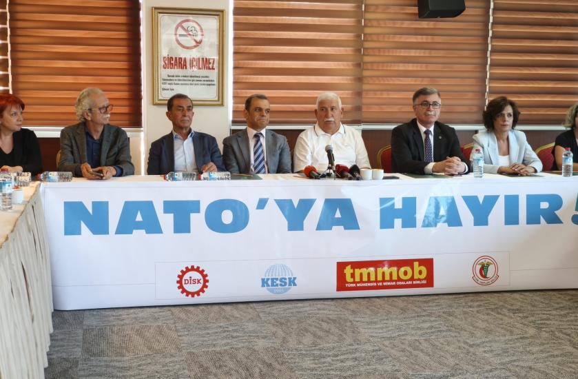 DİSK-KESK-TMMOB -TTB: EMEK,BARIŞ VE DEMOKRASİ İÇİN NATO'YA HAYIR!