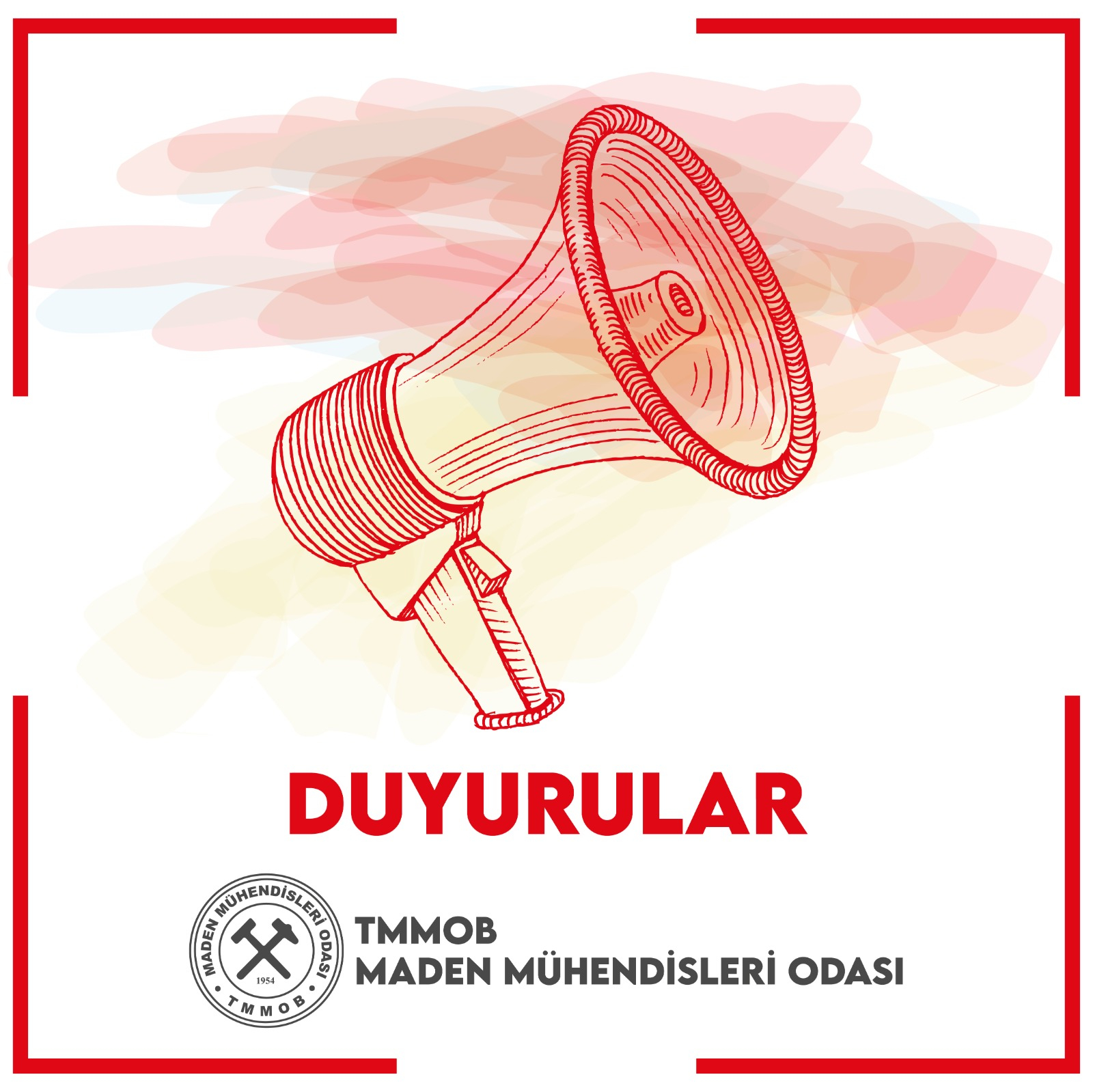 TMMOB Maden Mühendisleri Odası merkez delegasyonu toplantı ve seçimleri; şube Genel Kurulları çoğunluklu ve çoğunluksuz yer ve tarihleri ilan edildi.