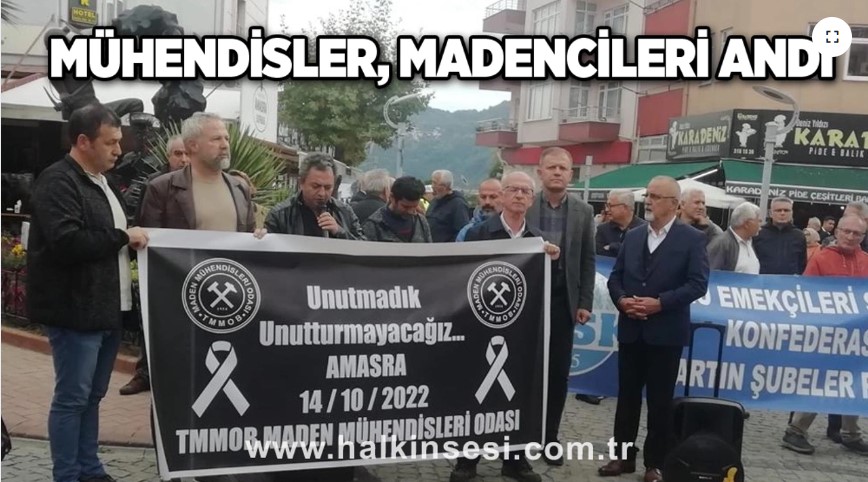 HALKINSESİ | Mühendisler, Madencileri andı