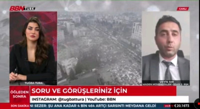 BBN TURK - Programda; AFAD `da neden maden mühendislerinin istihdamının sağlanmasının gerektiği ve kurtarma faaliyetlerinde madencilerin ne kadar hayati bir öneme sahip olduğu değerlendirilmiştir.