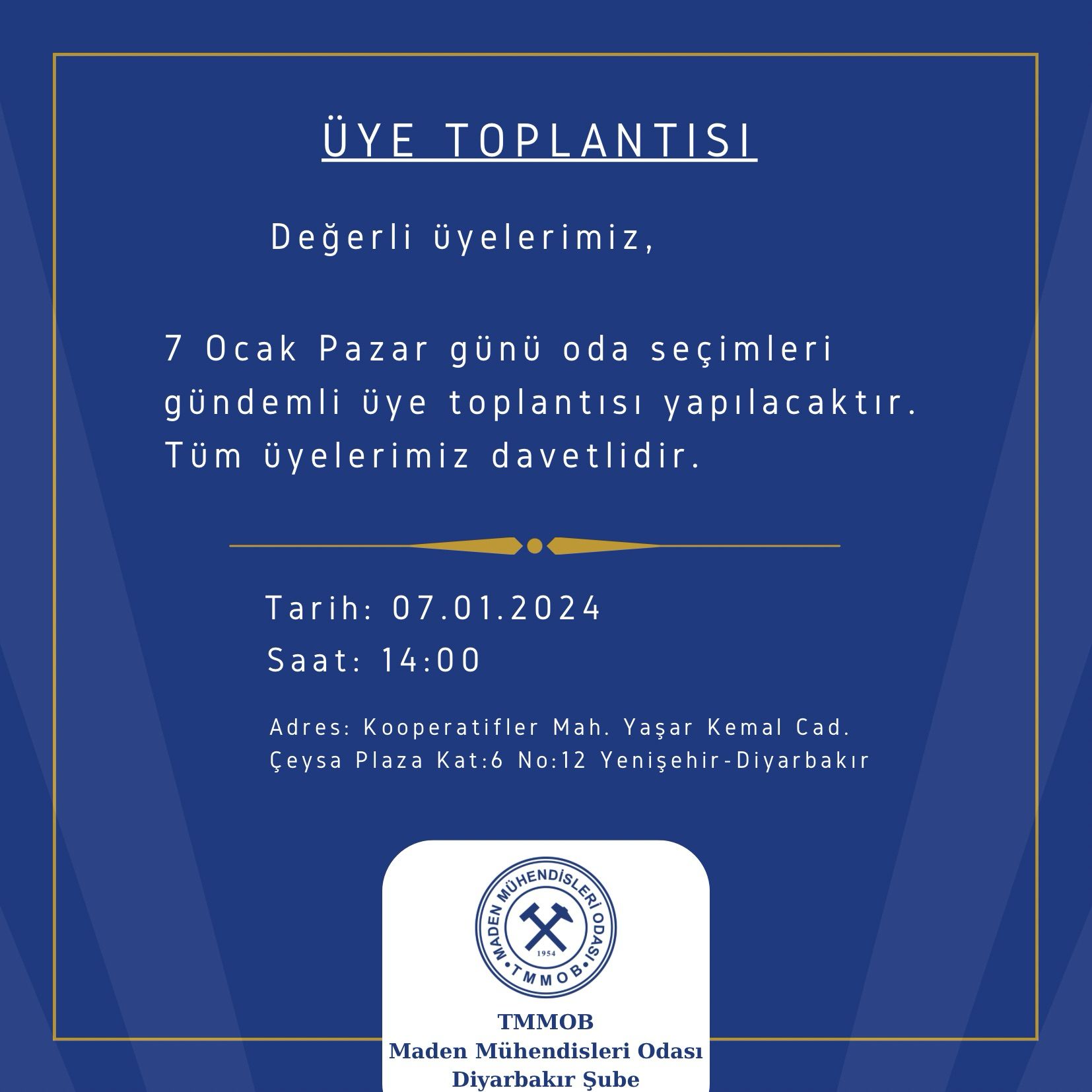 ÜYE TOPLANTISI 