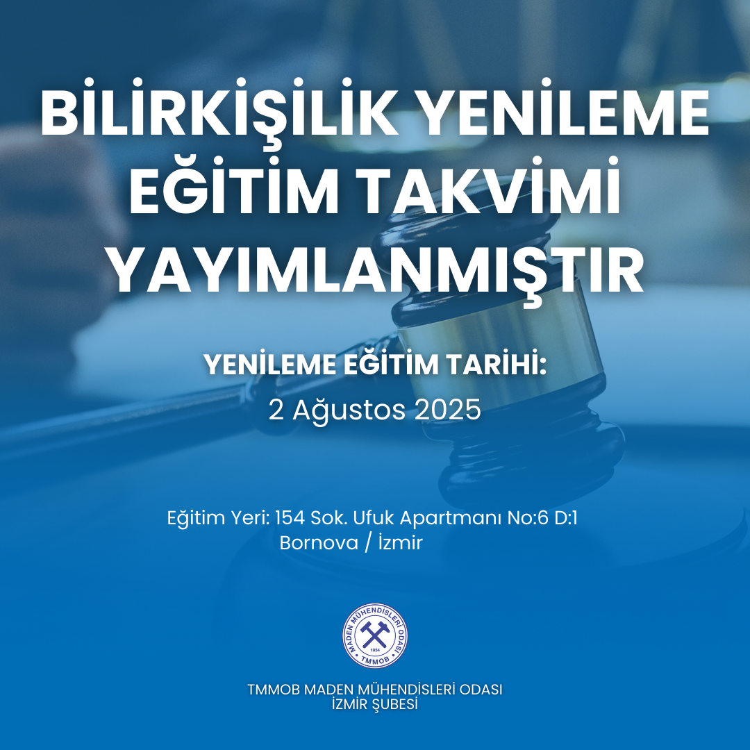 BİLİRKİŞİLİK YENİLEME EĞİTİM TAKVİMİ