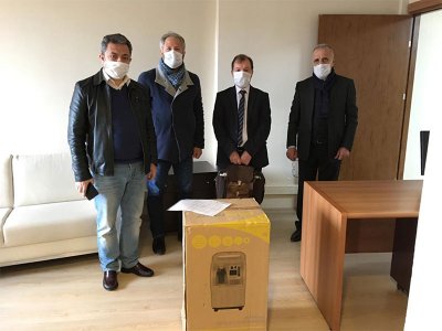 ODAMIZ ZONGULDAK, KÜTAHYA ve ANKARADA 3 HASTAHANEYE SOLUNUM CİHAZI HİBE ETTİ