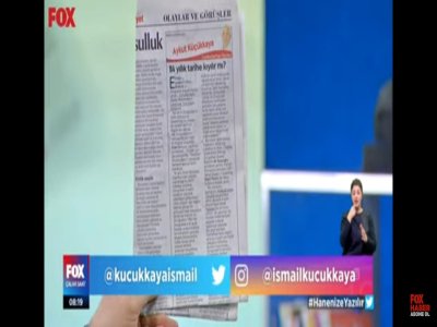 Şube binamız; farklı günlerde Fox TVde yayınlanan 