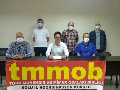 BOLU İL TEMSİLCİMİZ TMMOB BOLU İKK TARAFINDAN GERÇEKLEŞTİRİLEN BASIN AÇIKLAMASINA KATILDI