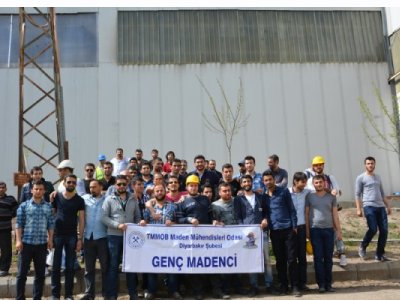 DİCLE ÜNİVERSİTESİ MADEN MÜHENDİSLİĞİ BÖLÜM ÖĞRENCİLERİNE TEKNİK GEZİ DÜZENLENDİ(23.04.2014)