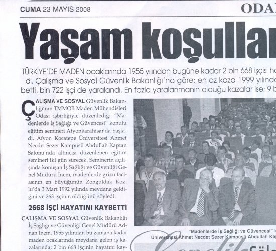 Yaşam koşulları iyileştirilmeli ...