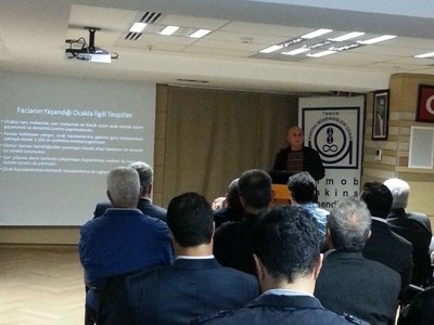 TMMOB KURULUŞUNUN 60.YIL KUTLAMALARI ÇERÇEVESİNDE TMMOB DENİZLİ İKK TARAFINDAN GERÇEKLEŞTİRİLEN "KAZA DEĞİL CİNAYET, KADER DEĞİL KATLİAM" ADLI ETKİNLİĞE KATILDIK. (23.10.2014)