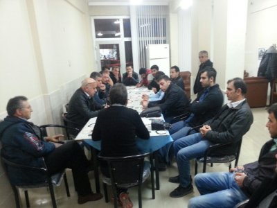 SOMA TEMSİLCİLİĞİMİZDE ÜYELERİMİZLE TOPLANTI YAPILDI.(19.11.2014)