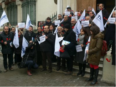  İstanbul’da TMMOB Şube Başkanları “JE SUIS CHARLIE” dedi