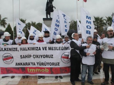 TMMOB YÜRÜYÜŞÜNDE 1. GÜN
