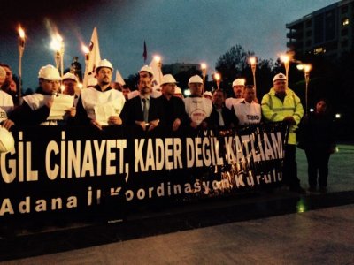 3 MART İŞ CİNAYETLERİ İLE MÜCADELE GÜNÜ MEŞALELİ YÜRÜYÜŞÜ (03/03/2015)