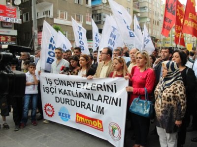 DİYARBAKIR TMMOB, DİSK, KESK VE TBB BİLEŞENLERİNDEN BASIN AÇIKLAMASI(13.05.2015)