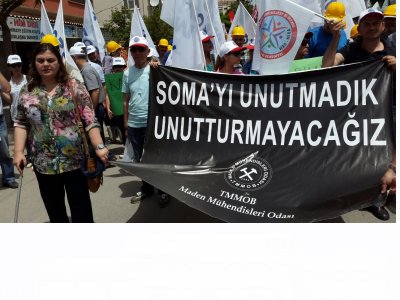 301 madencimizin hayatını kaybettiği facianın birinci yılında Yürekler Soma`da Birleşti