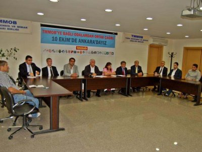 TMMOB’YE BAĞLI ODALARDAN ORTAK ÇAĞRI: 10 EKİM`DE ANKARA`DAYIZ!