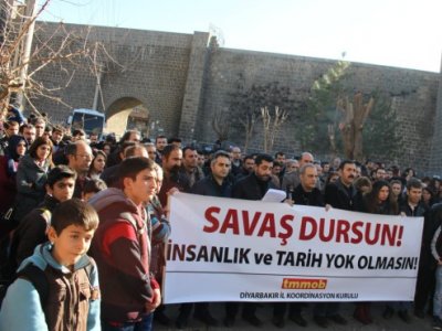 TMMOB Diyarbakır İl Koordinasyon Kurulu’nun Suriçi’yle ilgili yaptığı basın açıklaması (24.12.2015) 