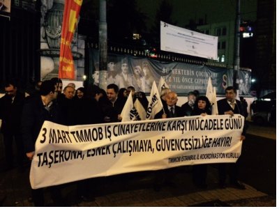 TMMOB 3 Mart İş Cinayetlerine Karşı Mücadele Günü etkinlikleri 