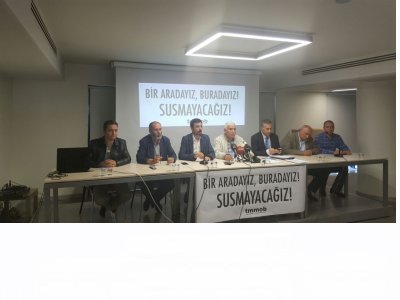 Mimarlar Odası‘na destek için basın açıklaması yapıldı