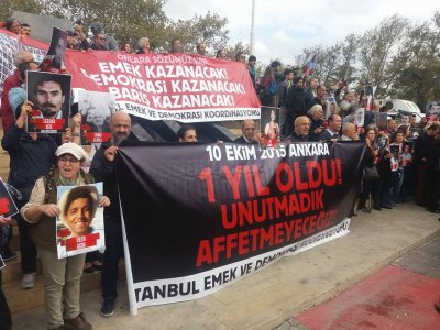10 Ekim Ankara; 1 yıl oldu, Unutmayacağız!