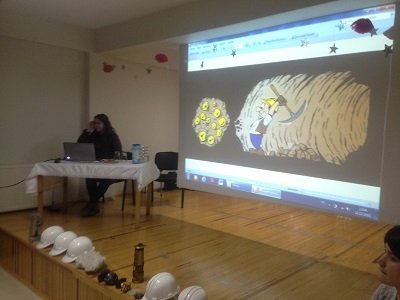 TURUNCU KOLEJİ ANAOKULU ÖĞRENCİLERİNE MADENCİLİK TANITIMI YAPILDI.(22.12.2016)