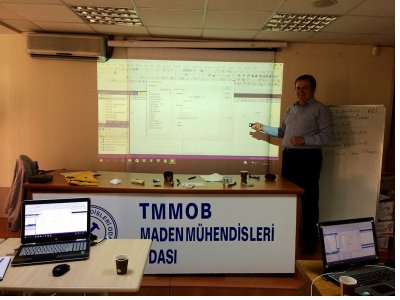 ANKARA` DA 8-10 HAZİRAN 2017 TARİHLERİ ARASINDA AÇIK OCAK UZUN DÖNEM TERMİN “LONG TERM SCHEDULING” VE HARMANLAMA (BLENDING “SHORT TERM SCHEDULING”) MICROMINE YAZILIMI İLERİ SEVİYE EĞİTİMİ DÜZENLENMİŞTİR.