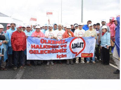 TMMOB ADALET YÜRÜYÜŞÜNE KATILDI