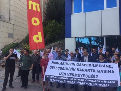 SGK protokolünün feshedilmesi protesto edildi