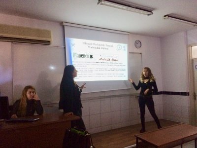 ÇUKUROVA ÜNİVERSİTESİ ÖĞRENCİLERİNE SUNUM YAPTIK (21/11/2017)
