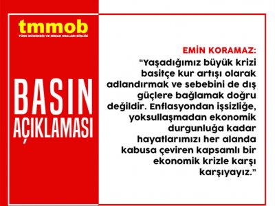 KRİZİN SORUMLUSU AKP’NİN YANLIŞ EKONOMİ POLİTİKALARIDIR!