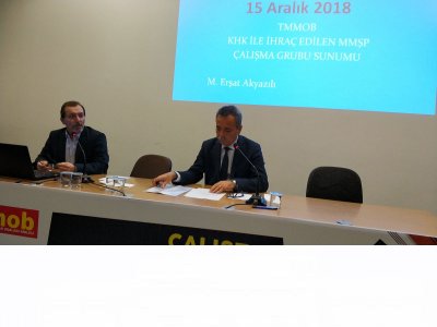 KAMUDA ÇALIŞAN MÜHENDİS, MİMAR VE ŞEHİR PLANCILARININ SORUNLARI ÇALIŞTAYI DÜZENLENDİ