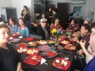  Kadın Maden Mühendisleri Kahvaltıda Buluştu