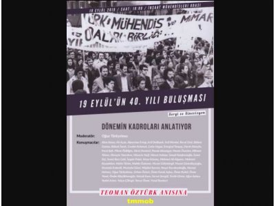 19 EYLÜL’ÜN 40. YILI BULUŞMASI DÜZENLENİYOR