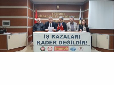 3 MART İŞ CİNAYETLERİNE KARŞI MÜCADELE GÜNÜ BASIN AÇIKLAMASI DÜZENLENDİ (03.03.2020)
