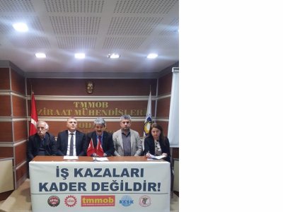 3 MART İŞ CİNAYETLERİNE KARŞI MÜCADELE GÜNÜ BASIN AÇIKLAMASI DÜZENLENDİ (03.03.2020)