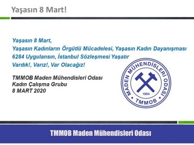 KADIN MÜCADELESİNİN ADIDIR 8 MART