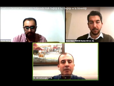 Koronavirüs Salgınında Halk Sağlığı & İşçi Sağlığı ve İş Güvenliği Çevrimiçi Semineri Düzenlendi