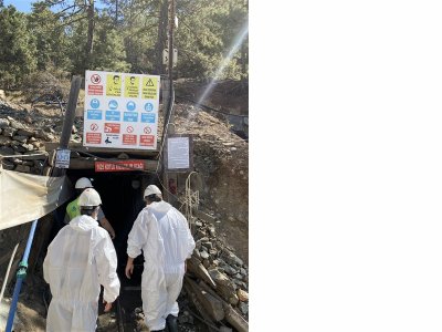 BURDUR TEFENNİ BÖLGESİNDE OLAN ALSER MADENCİLİĞE AİT YERALTI KROM MADENİ OCAĞINA ZİYARET. (18.09.2020)