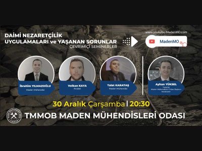 DAİMİ NEZARETÇİLİK UYGULAMALARI VE YAŞANAN SORUNLAR ÇEVRİMİÇİ SEMİNERİ DÜZENLENMİŞTİR