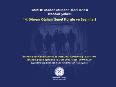 İstanbul Şube 14. Dönem Genel Kurul ve Seçimleri