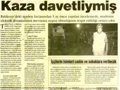 Maden faciası haberli çıktı!..
