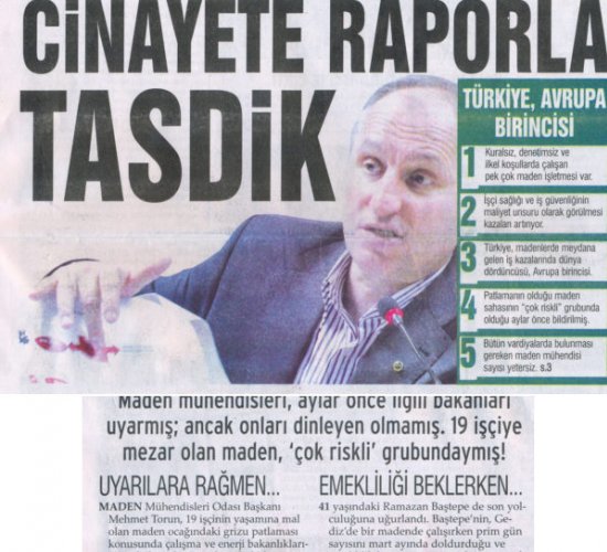 Cinayete Raporla Tasdik.