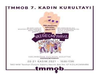 TMMOB 7. KADIN KURULTAYI GERÇEKLEŞTİRİLDİ